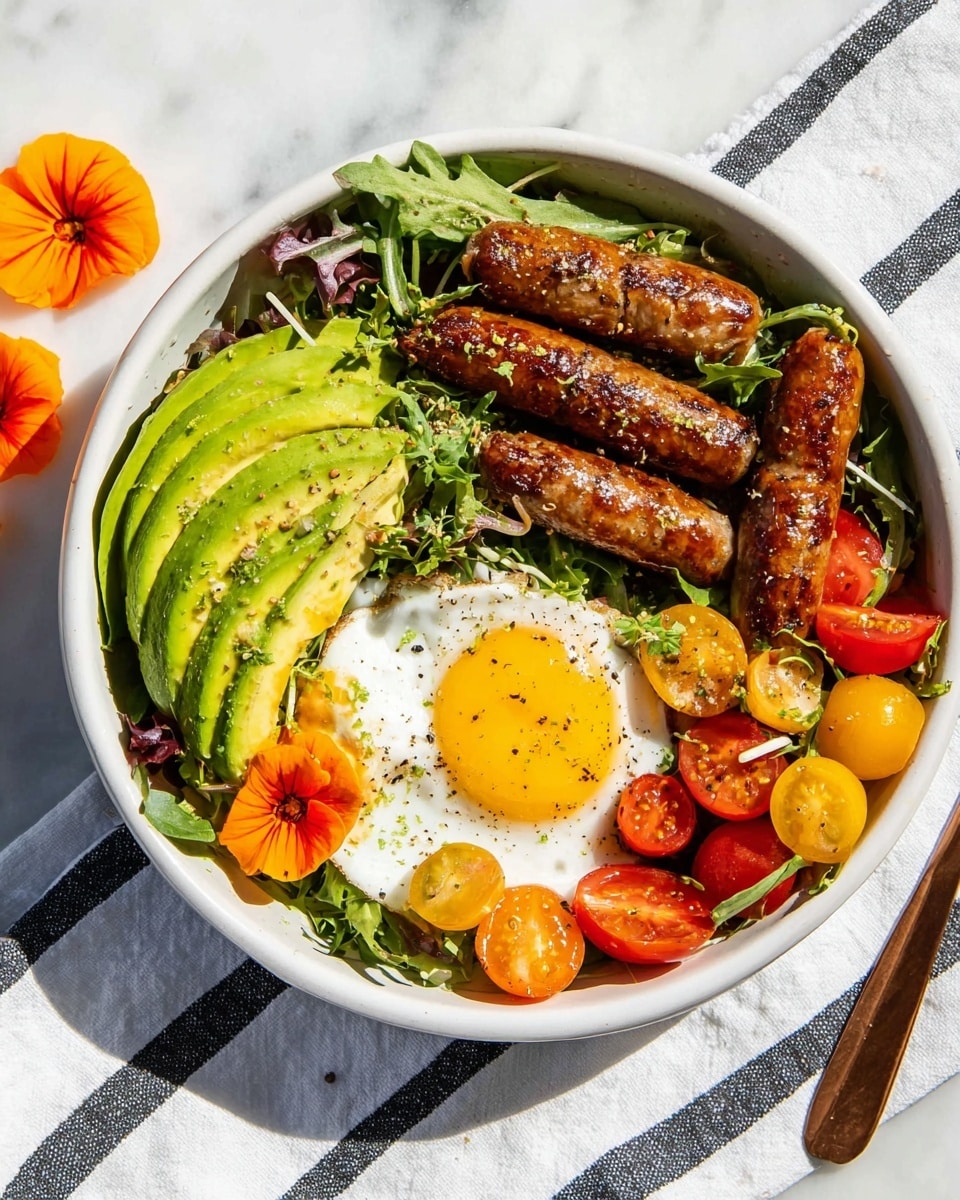 Healthy & Satisfying: Breakfast Salad with Everything Bagel Dressing